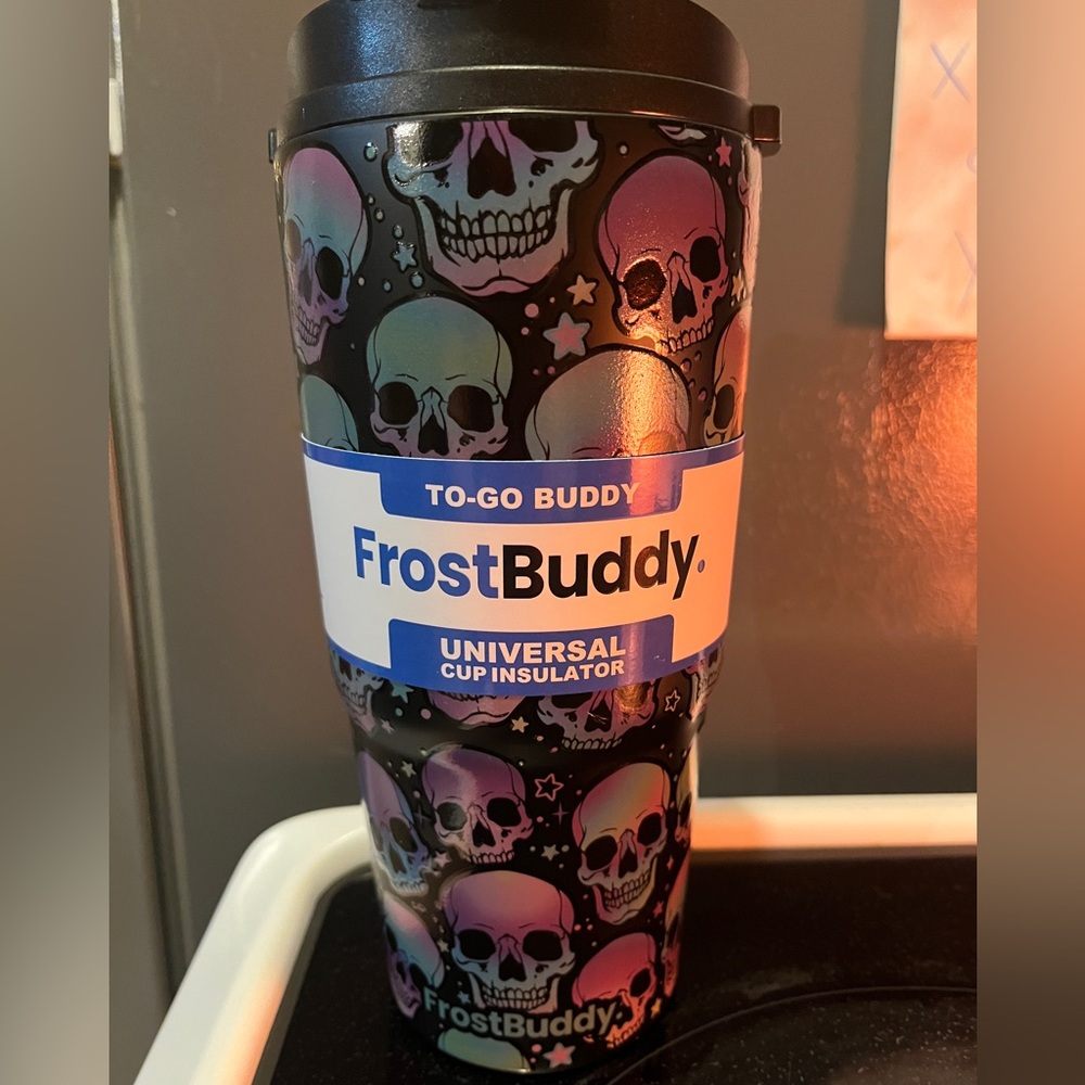 FrostBuddy Universal cup insulator. Brand new in box. Reaper design